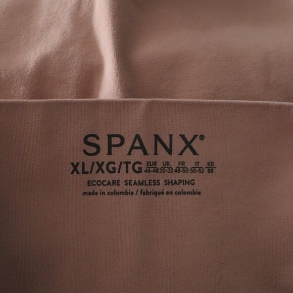 Spanx EcoCare Seamless Sculpting Brown XL Shaping Compression Boy Shorts - Picture 7 of 8